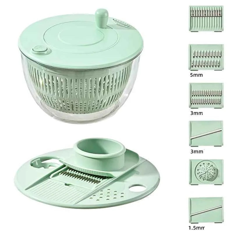 Panier à Salade avec coupe Multifonctions 8 en 1 | Gain de Temps