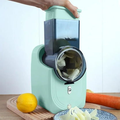 Coupe légumes électrique | Trancher, râper, couper en dés des légumes, fruits, fromages, sans effort™