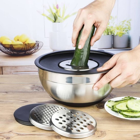 Saladier avec bol rape concombre